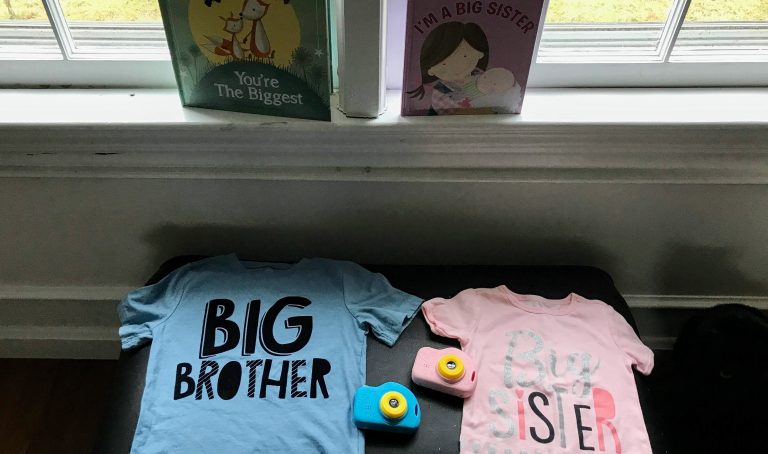 Sibling gifts from new baby.
